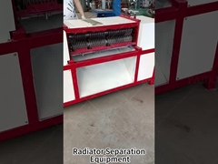 Equipamento de reciclagem de radiadores pequenos
